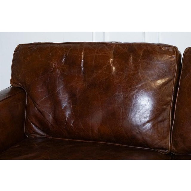Viscount Sofa in Brown Leather from Timothy Oulton For Sale - Image 6 of 15