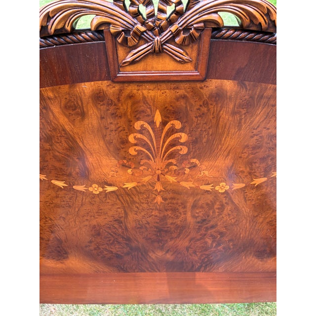 Vintage Pair of Twin Beds by Berkey and Gay For Sale In Portland, ME - Image 6 of 11