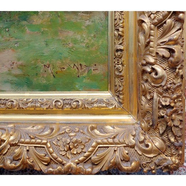 Wood Max Weyl - Women in Forest Collecting Wood -Oil Painting For Sale - Image 7 of 11