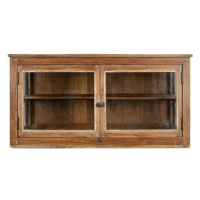 Wood & Glass Display Cabinet For Sale - Image 6 of 6