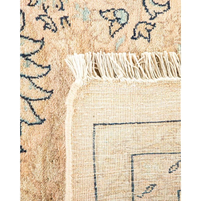 2000 - 2009 Mogul, One-of-a-Kind Hand-Knotted Area Rug in Beige, 8' 1" x 10' 3" For Sale - Image 5 of 8