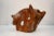 Chestnut Abstract Free-Form Sculpture of Olive Wood From France For Sale - Image 8 of 12