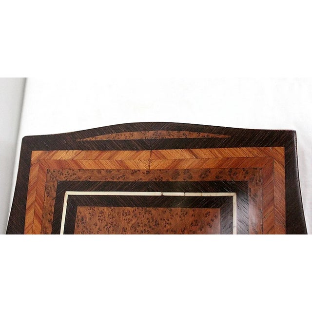 Wood Small French Napoleon III Wooden Trunk For Sale - Image 7 of 18