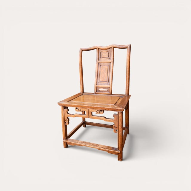 Wood Vintage Asian Side Chairs, a Pair For Sale - Image 7 of 16