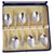 Vintage Sterling Silver Tea and Coffee Spoons by W & Co. Ltd, Sheffield, 1931, Set of 6 For Sale - Image 3 of 3