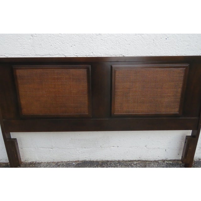 Mid Century Modern Full Queen Size Headboard For Sale - Image 4 of 11
