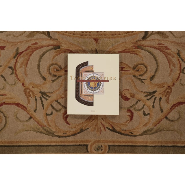 Antique French Aubusson Rug With Stately Golden Floral Medallions - Rug & Kilim For Sale - Image 9 of 10