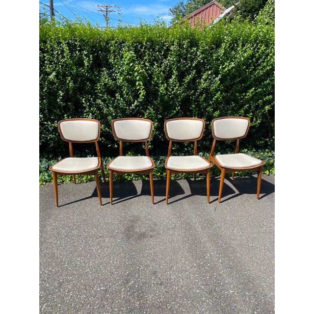 1960s Vintage 1960s Mid Century Modern Dining Chairs Set of 4 For Sale - Image 5 of 16
