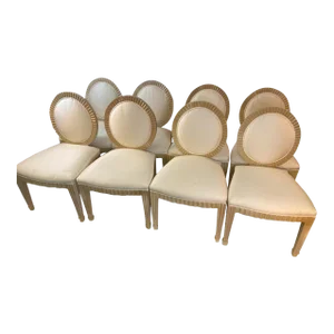1970s Donghia Art Deco Revival Dining Chairs - Set of 8