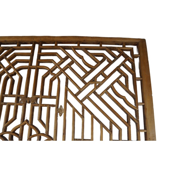 Antique Transom Window in a Geometric Design For Sale - Image 4 of 11
