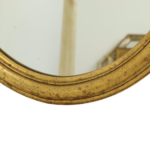 Oval Gold-Leaf Mirrors, France, 20th Century, Set of 2 For Sale - Image 5 of 18
