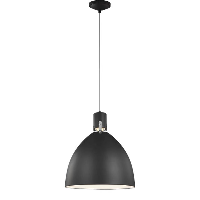 Sean Lavin by Visual Comfort Studio Brynne Medium LED Pendant, Matte Black For Sale