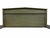 Wood Vintage Neoclassical Sage Green Queen Bed Frame (Headboard, Footboard, Rails) Attributed to White Fine Furniture Co. For Sale - Image 7 of 8