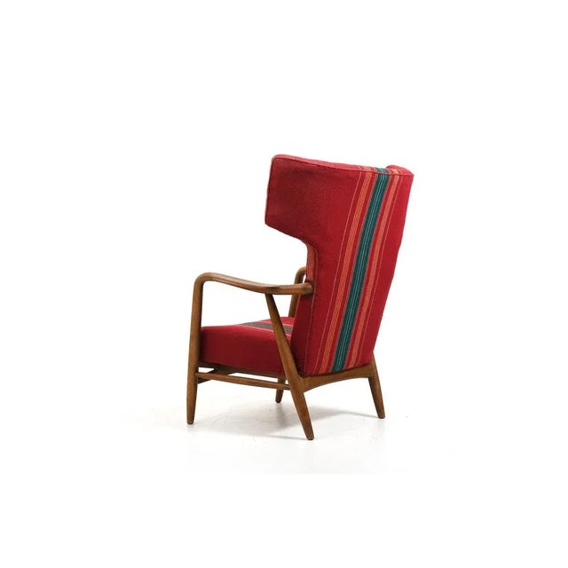 1950s Wingback Lounge Chair by Eva & Nils Koppel for Slagelse Møbelværk, 1947 For Sale - Image 5 of 13
