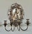 Chrome Pair of AntiqueSilvered Figural Wall Sconces, Europe, 19th Century For Sale - Image 8 of 14