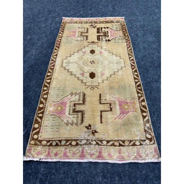 Turkish Yastik Rug 1'7" x 3'3" #24011 Explore a curated collection of hallway runners, wool rugs, and handmade...