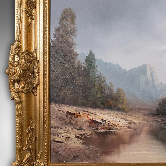 Late 20th Century 1970's Vintage Landscape Painting For Sale - Image 5 of 10