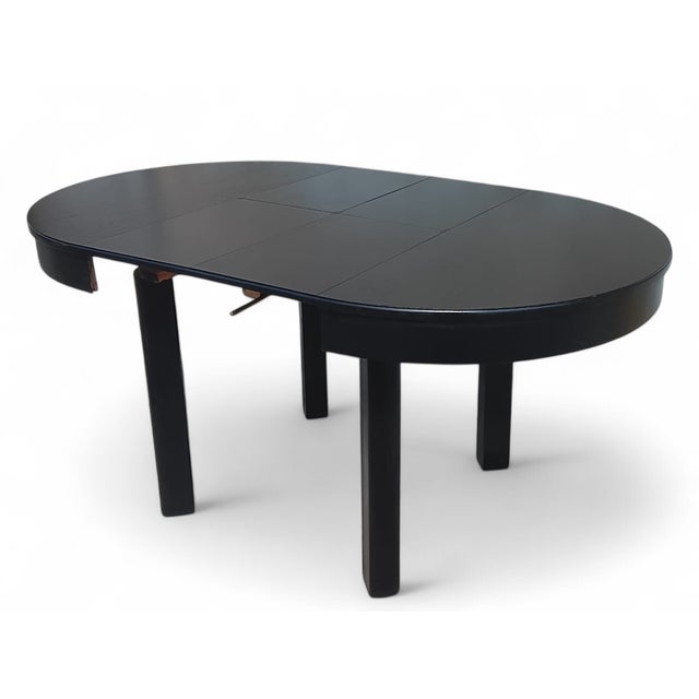 Black Art Deco Extendable Table in Bog Oak from Ruscheweyh, Germany, 1920s For Sale - Image 8 of 8