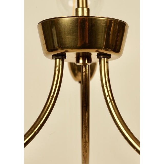 1950s Mid-Century Modern Brass Pendant Lamp from Rupert Nikoll, Austria, 1957 For Sale - Image 5 of 13