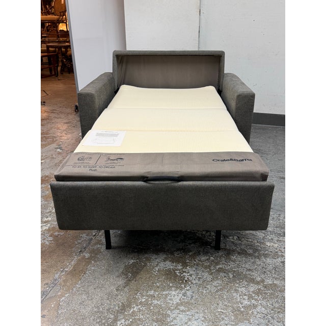 Crate & Barrel Twin Size Crate & Barrel Barrett Sleeper Sofa For Sale - Image 4 of 12