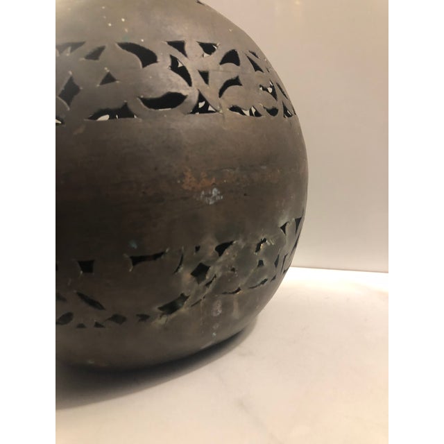 Copper Vintage Copper Southwestern Table Lamp For Sale - Image 8 of 12