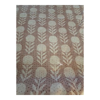 Clay / McLaurin & Piercy Zinnia Blush 100% Belgian Linen Fabric 1 1/2 Yards For Sale