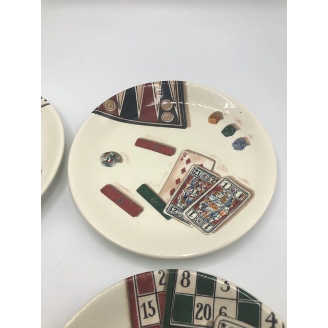 French Jeux Games Plates, Set of 4 For Sale - Image 4 of 8