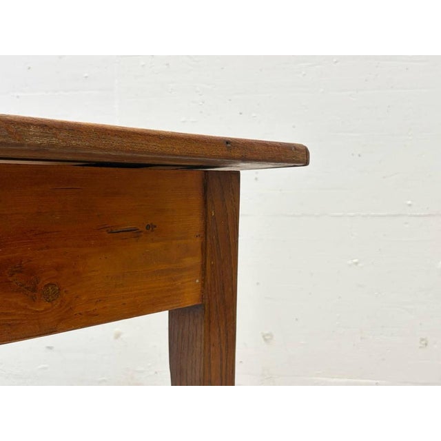 Farmhouse Wooden Table in Softwood, 1960s For Sale - Image 11 of 17