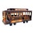 Large-Scale (Over 2 Ft) San Francisco Cable Car Model — Metal and Wood Trolley Sculpture, California Centerpiece Decor For Sale