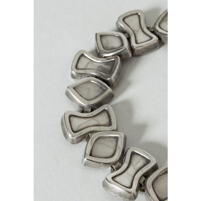 Amazing silver bracelet from Atelier Borgila, in a design of abstract shapes. Playful and cool, feels great to wear....