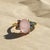 Not Yet Made - Made To Order Rose Quartz Multicolor Ring in 14k Gold, Size 7.5 For Sale - Image 5 of 12