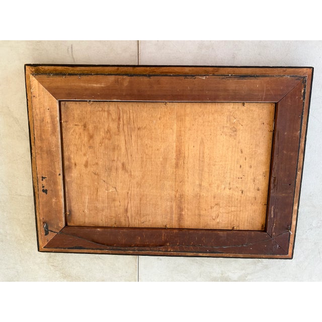 Paint Antique Still Life Painting of Pansy Flowers in Gold-Leaf Frame For Sale - Image 7 of 8