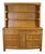 Vintage Jacobean Spanish Revival Oak Welsh Dresser Buffet & Hutch Cupboard 68" For Sale
