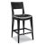 Transitional Cashiers Counter Stool in Black For Sale - Image 3 of 3
