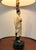 Mid Century Chinoiserie Asian Figural Warrior Chalkware Lamp 22" For Sale - Image 4 of 11