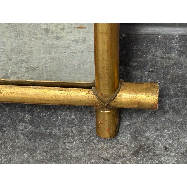 Giltwood Faux Bamboo Wall Mirror For Sale - Image 11 of 12