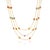 18k Yellow Gold Multi-Strand Necklace With 13.32ct Pear Cut Multicolor Sapphires For Sale - Image 4 of 18