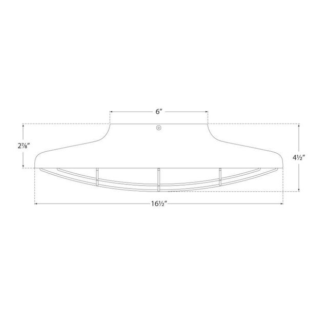 Modern Peter Bristol for Visual Comfort Signature Dot 16" Caged Flush Mount in Matte Black For Sale - Image 3 of 3