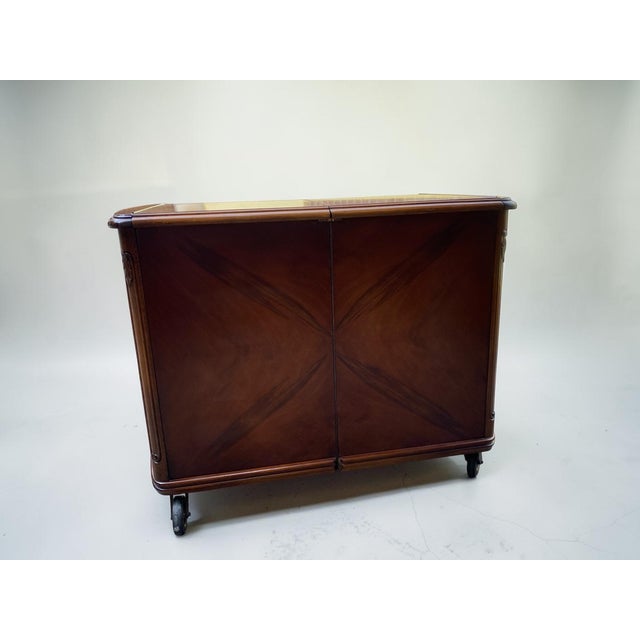 Mid-Century Modern Architectural Bar Cart, Germany, 1950s For Sale - Image 3 of 18