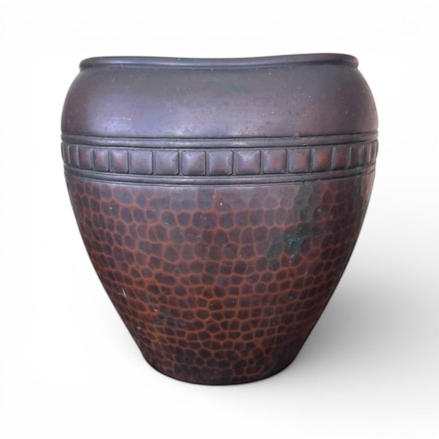 Mid-Century Modern Vintage Roycroft Copper Vase For Sale - Image 3 of 5