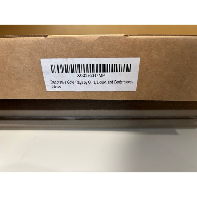 Gold Beaufort: Decorative Gold Trays by Objet D’Art For Sale - Image 8 of 11