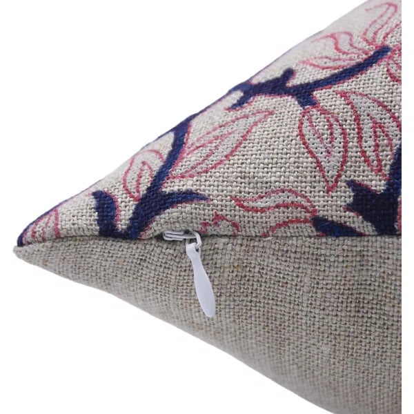 Modern Fabdivine Handcrafted Pillow Cover 14x20 Inch Floral Design- Kamal Dutta For Sale - Image 3 of 4