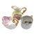Antique Art Nouveau Unmatched Collection of Porcelain Creamers - 3 pcs For Sale