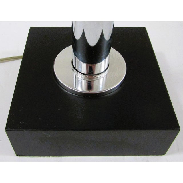 Hivo Van Teal 1970s Van Teal Mid-Century Modern Lucite, Chrome and Brushed Aluminum Table Lamp For Sale - Image 4 of 13