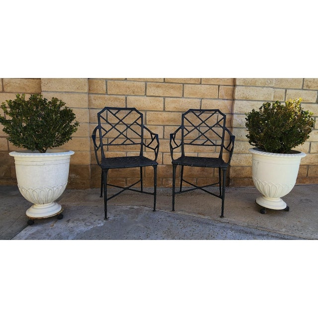 Vintage Calcutta Brown Jordan Style Table & Dining Chair- Set of 7 For Sale In Los Angeles - Image 6 of 18