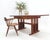 Mid-Century Modern Arts and Crafts Style Solid Teak Partner's Desk, Architectural Studio Made For Sale - Image 3 of 18