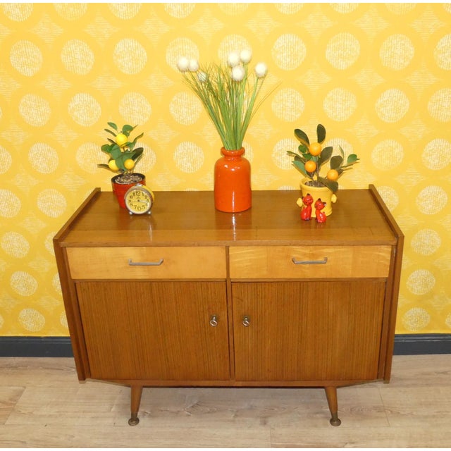 Small Vintage Sideboard in Walnut, 1960s For Sale - Image 13 of 14