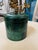 Aldo Tura Rare Vintage Lacquered Goatskin Cylinder Box in the Style of Aldo Tura With Brass Pinecone Finial For Sale - Image 4 of 8
