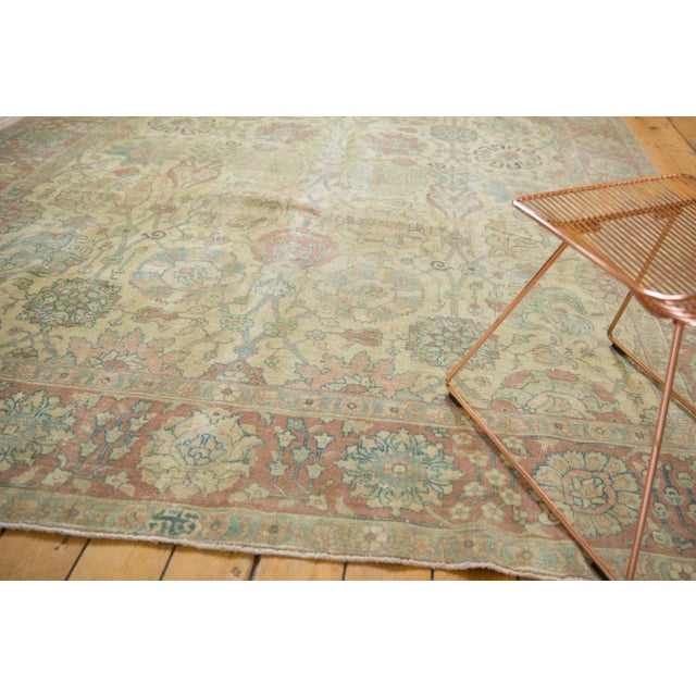Vintage Distressed Tabriz Carpet - 8'8" X 11'3" For Sale - Image 10 of 13