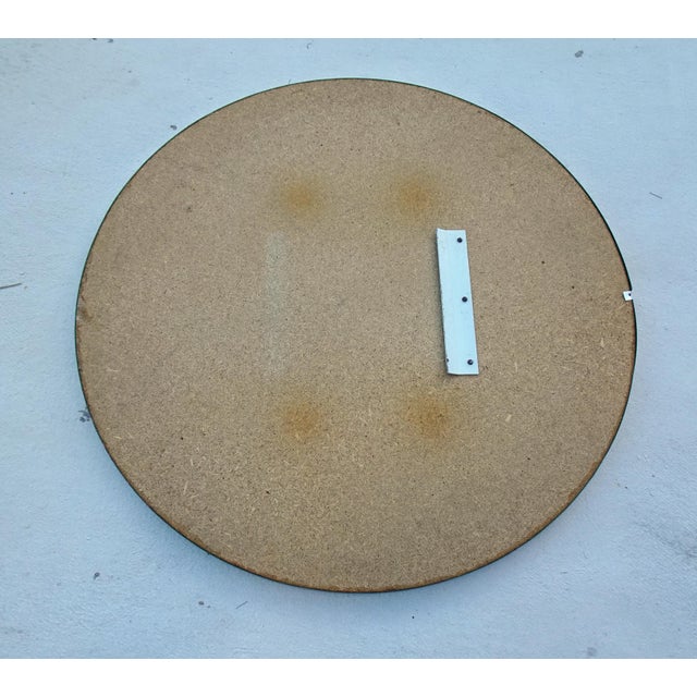 1970s Vintage Round Wall Mirror in Chrome, 1970s For Sale - Image 5 of 6